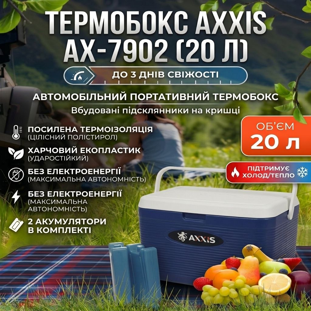 Портативний автохолодильник 7.5л(ФБ)